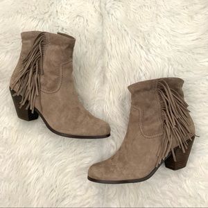 Sam Edelman Louie Suede Fringe Western Boots